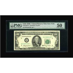 Fr. 2162-B* $100 1950E Federal Reserve Note. PMG