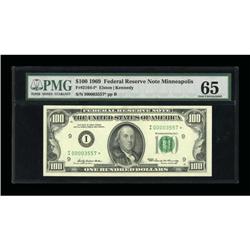 Fr. 2164-I* $100 1969 Federal Reserve Note. PMG