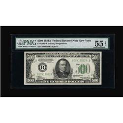 Fr. 2202-B $500 1934A Federal Reserve Note. PMG