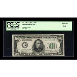 Fr. 2202-G $500 1934A Federal Reserve Note. PCGS