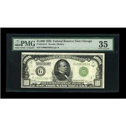 Fr. 2210-G $1000 1928 Federal Reserve Note. PMG