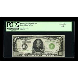 Fr. 2210-H $1000 1928 Federal Reserve Note. PCGS