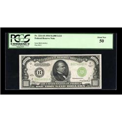 Fr. 2211-B $1000 1934 Federal Reserve Note. PCGS