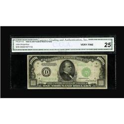 Fr. 2211-D $1000 1934 Federal Reserve Note. CGA