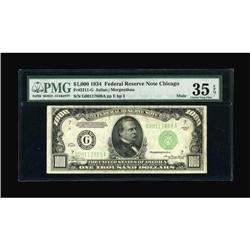 Fr. 2211-G $1000 1934 Mule Federal Reserve Note.