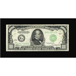 Fr. 2211-G $1000 1934 Federal Reserve Note. Very