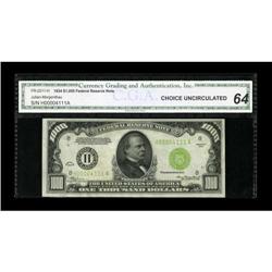 Fr. 2211-H $1000 1934 LGS FRN. CGA Choice 64