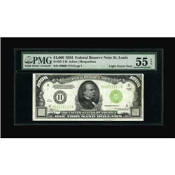 Fr. 2211-H $1000 1934 Federal Reserve Note. PMG