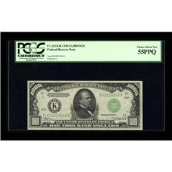 Fr. 2211-K $1000 1934 Federal Reserve Note. PCGS