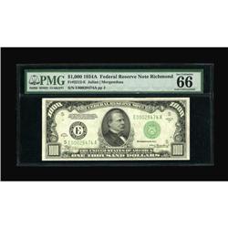Fr. 2212-E $1000 1934A Federal Reserve Note. PMG