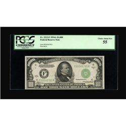 Fr. 2212-F $1000 1934A Federal Reserve Note.