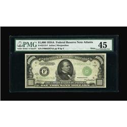 Fr. 2212-F $1000 1934A Federal Reserve Note. PMG
