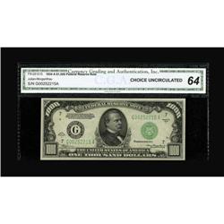 Fr. 2212-G $1000 1934A Federal Reserve Note. CGA