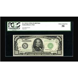 Fr. 2212-G $1000 1934A Federal Reserve Note.