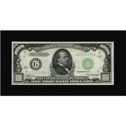 Fr. 2212-G $1000 1934A Federal Reserve Note.