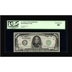 Fr. 2212-G $1000 1934A Federal Reserve Note.