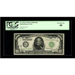 Fr. 2212-G $1000 1934A Federal Reserve Note.