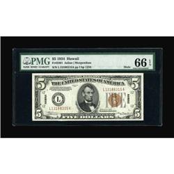 Fr. 2301 $5 1934 Hawaii Mule Federal Reserve