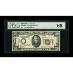 Fr. 2305 $20 1934A Hawaii Federal Reserve Note.