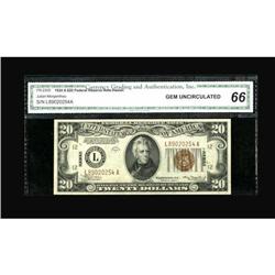 Fr. 2305 $20 1934A Hawaii Federal Reserve Note.