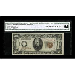 Fr. 2305 $20 1934A Hawaii Federal Reserve Note.