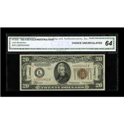 Fr. 2305 $20 1934A Hawaii Federal Reserve Note.