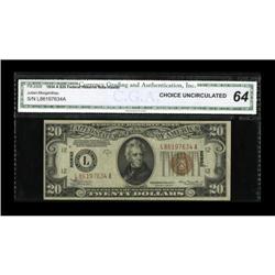 Fr. 2305 $20 1934A Hawaii Federal Reserve Note.