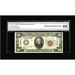 Fr. 2305 $20 1934A Hawaii Federal Reserve Note.