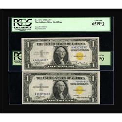 Fr. 2306 $1 1935A North Africa Silver