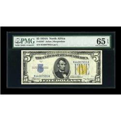 Fr. 2307 $5 1934A North Africa Silver