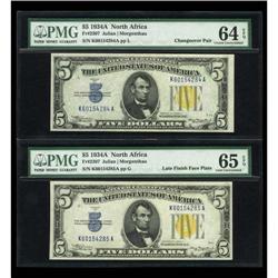 Fr. 2307 $5 1934A North Africa Silver