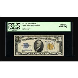 Fr. 2308 $10 1934 North Africa Silver