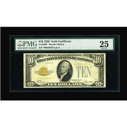 Fr. 2400* $10 1928 Gold Certificate. PMG Very