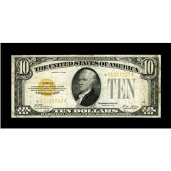 Fr. 2400* $10 1928 Gold Certificate. Fine+.