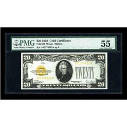 Fr. 2402 $20 1928 Gold Certificate. PMG About