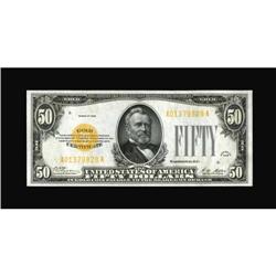 Fr. 2404 $50 1928 Gold Certificate. Gem Crisp