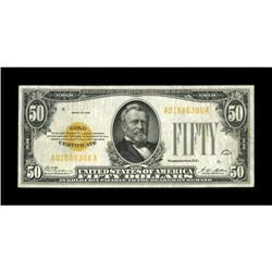 Fr. 2404 $50 1928 Gold Certificate. Very Fine.