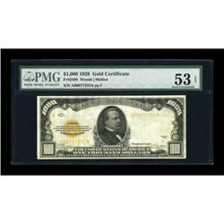 Fr. 2408 $1000 1928 Gold Certificate. PMG About