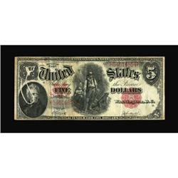 Fr. 89 $5 1907 Legal Tender Very Fine.