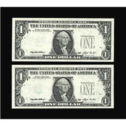 Fr. 1918-E $1 1993 Federal Reserve Notes. Choice