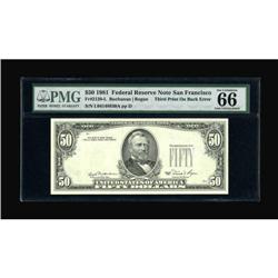 Fr. 2120-L $50 1981 Federal Reserve Note. PMG