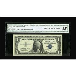 Fr. 1619 $1 1957 Silver Certificate. CGA Gem