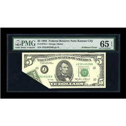 Fr. 1978-J $5 1985 Federal Reserve Note. PMG Gem