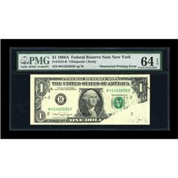 Fr. 1915-B $1 1988A Federal Reserve Note. PMG
