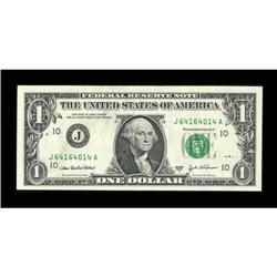 Fr. 1931-J $1 2003A Federal Reserve Note. Choice