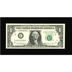 Fr. 1915-C $1 1988A Federal Reserve Note. Crisp