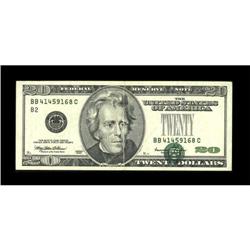 Fr. 2085-B $20 1999 Federal Reserve Note. Very