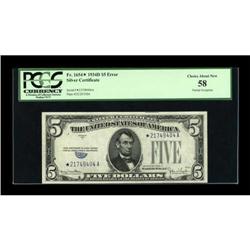 Fr. 1654* $5 1934D Silver Certificate. PCGS