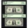 Image 1 : Fr. 1901-L $1 1963A Federal Reserve Notes. Two