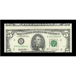 Fr. 1984-B $5 1995 Federal Reserve Note. Crisp